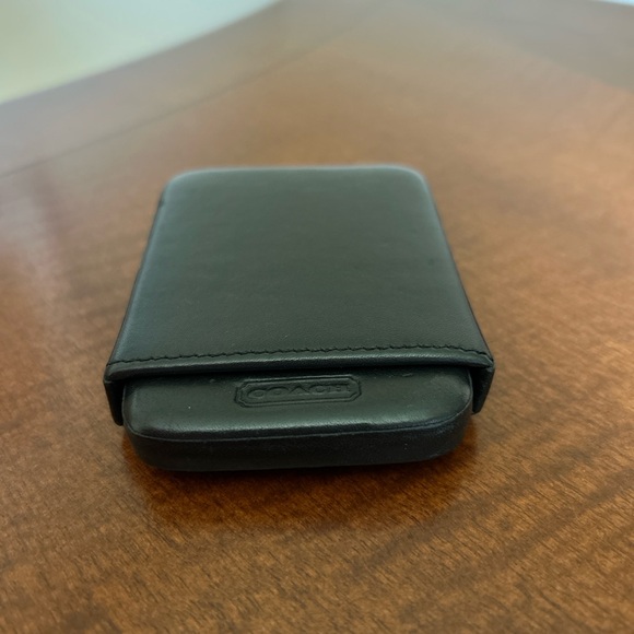 Coach Business Card Case Structured 4568, Black Leather. Vintage - Picture 15 of 15